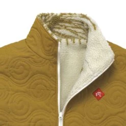 ASHEVILLE REVERSIBLE SHERPA JACKET 13 ASHEVILLE REVERSIBLE SHERPA JACKET -Golf Wear Shop AshevilleReversibleSherpaJacketCream5