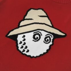 BUCKETS INTARSIA KNIT SWEATER -Golf Wear Shop BucketsIntarsiaKnitSweaterRed2