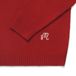 BUCKETS INTARSIA KNIT SWEATER -Golf Wear Shop BucketsIntarsiaKnitSweaterRed3