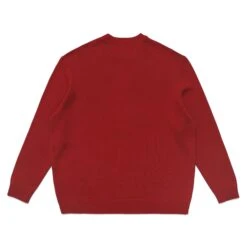 BUCKETS INTARSIA KNIT SWEATER -Golf Wear Shop BucketsIntarsiaKnitSweaterRed4