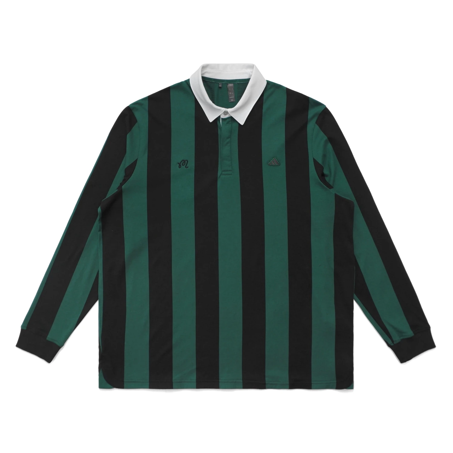Malbon X Adidas Go-To Long Sleeve Rugby Polo Shirt 1 Malbon X Adidas Go-To Long Sleeve Rugby Polo Shirt