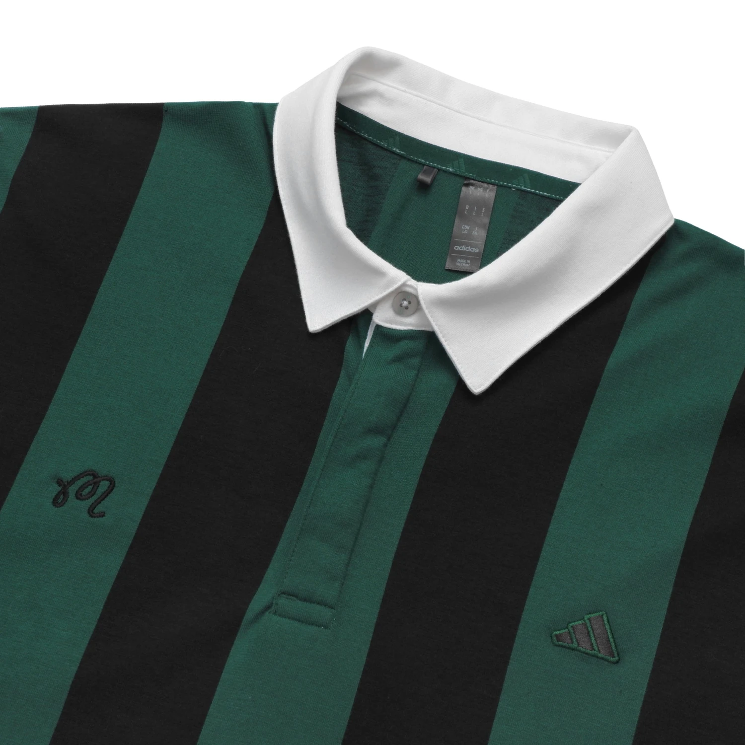Malbon X Adidas Go-To Long Sleeve Rugby Polo Shirt 3 Malbon X Adidas Go-To Long Sleeve Rugby Polo Shirt - Image 3