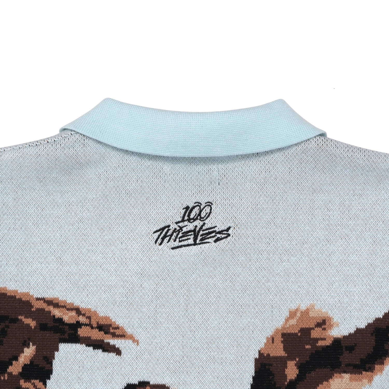 Malbon X 100 Thieves Buckshot Knit LS Polo 6 Malbon X 100 Thieves Buckshot Knit LS Polo - Image 6