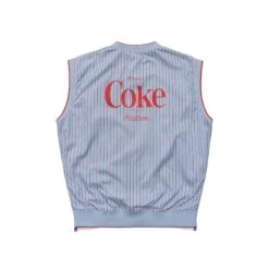 MALBON X COCA-COLA REVERSIBLE NYLON VEST -Golf Wear Shop M 8522 POWDER NAVY 3