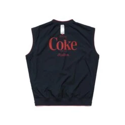 MALBON X COCA-COLA REVERSIBLE NYLON VEST -Golf Wear Shop M 8522 POWDER NAVY 5