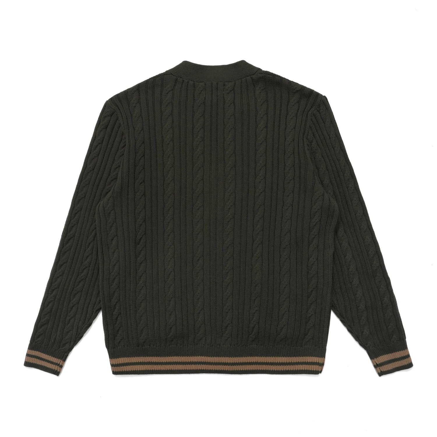 MALBON X BUDWEISER PLAYERS CABLE KNIT CARDIGAN 4 MALBON X BUDWEISER PLAYERS CABLE KNIT CARDIGAN - Image 4