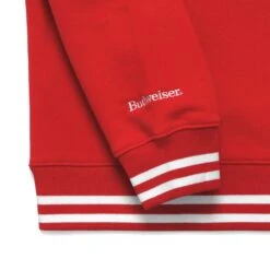 MALBON X BUDWEISER CHAMPIONS FLEECE CREWNECK -Golf Wear Shop M 8576 RED 3