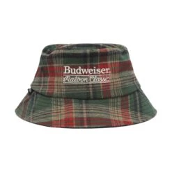 MALBON X BUDWEISER PLAID BUCKET HAT -Golf Wear Shop M 8582 MULTI 1