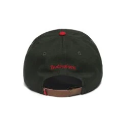 MALBON X BUDWEISER CRESTED STRAPBACK -Golf Wear Shop M 8583 OLV RED 3