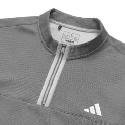 Malbon X Adidas MIRCODOT 1/4 Zip -Golf Wear Shop M IA4763 WHT GRY DEC23 2
