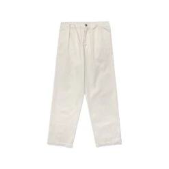 Washed Cotton Twill Cropped Chino Pant