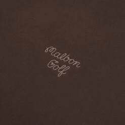 MALBON GOLF SCRIPT CREWNECK -Golf Wear Shop MalbonGolfGarmentDyedCrewneckBrown2