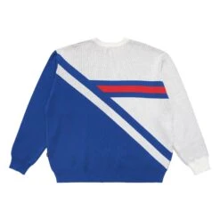 Golf & Ski Intarsia Knit Sweater -Golf Wear Shop MalbonxGolfSkiKnitCrewneckBlueWhite3