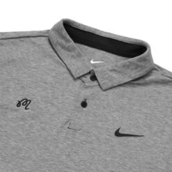 MALBON X NIKE DRI-FIT HEATHER TOUR POLO -Golf Wear Shop MalbonxNikeDriFitHeatherTourPoloCharcoal2