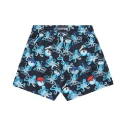 Malbon X Vilebrequin Moorise Swim Trunk -Golf Wear Shop MalbonxVilebrequinMoonriseSwimTrunkBlue4