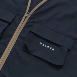 MALBON X THE PLAYERS FISHING VEST -Golf Wear Shop ThePlayersCottonTwillFishingVestNavy2