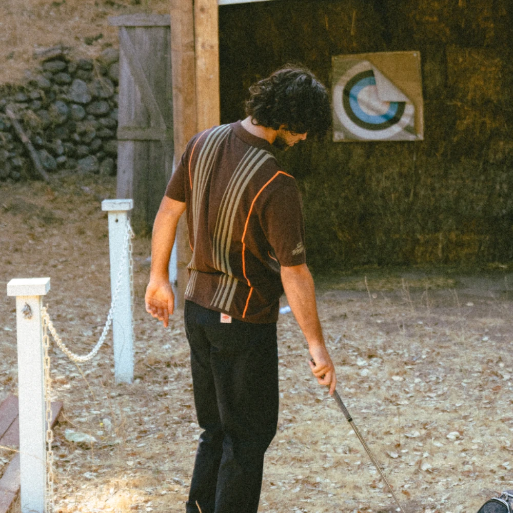 Malbon X 100 Thieves Ranger Knit SS Polo 3 Malbon X 100 Thieves Ranger Knit SS Polo - Image 3