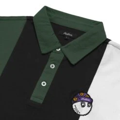Wiz Longsleeve Polo -Golf Wear Shop WizLongSleevePoloGreenBlack2