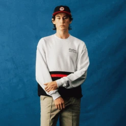 MALBON X PTM CREWNECK SWEATSHIRT -Golf Wear Shop whitecrew4